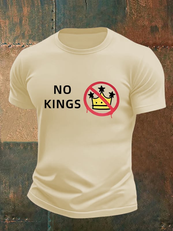 🔥Buy 3 Get 15% Off🔥Men's NO KINGS Print T-Shirt