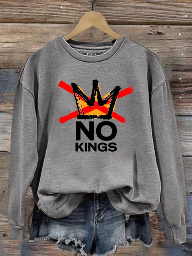 🔥Buy 3 Get 15% Off🔥Women's America has No Kings Printed Casual Sweatshirt