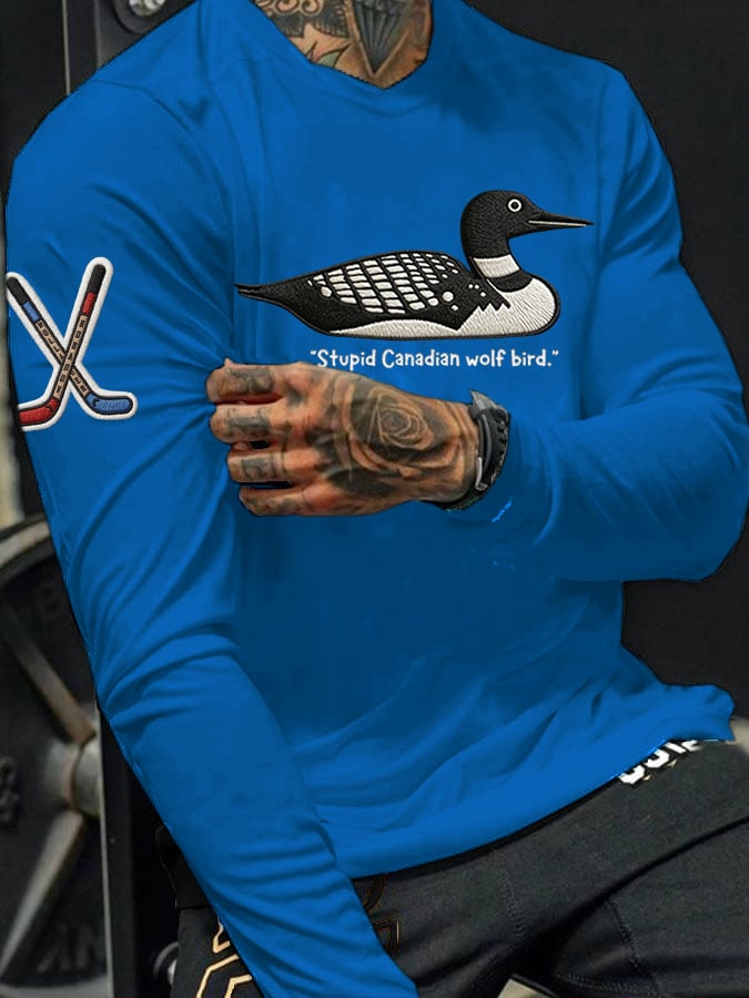 Men's Hockey Romance Print T-Shirt