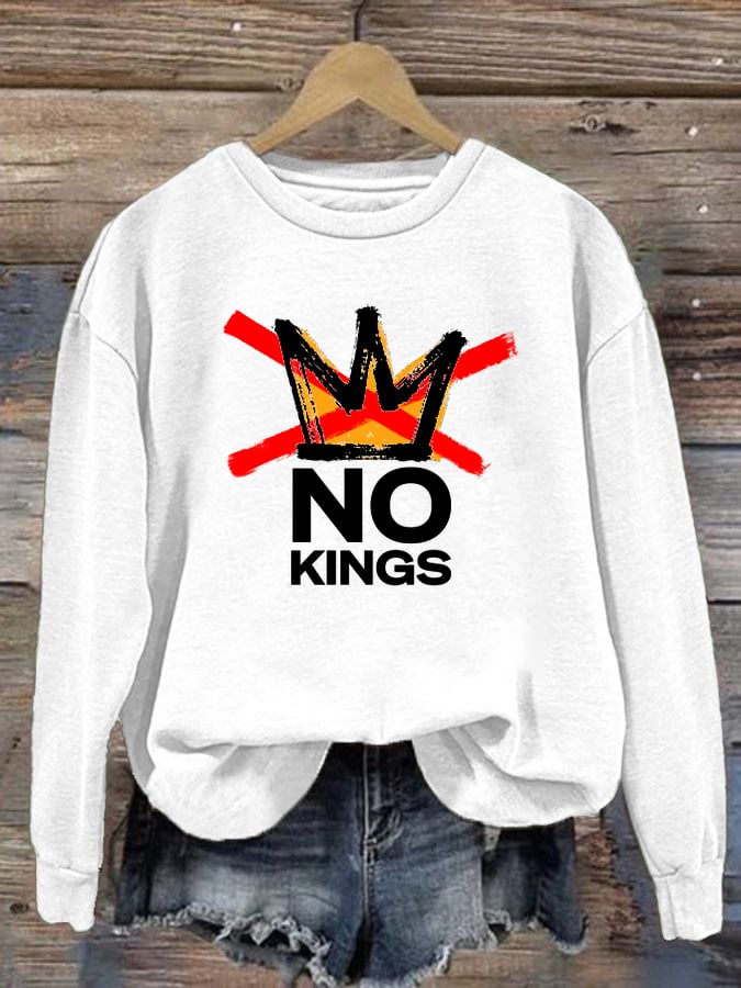 🔥Buy 3 Get 15% Off🔥Women's America has No Kings Printed Casual Sweatshirt