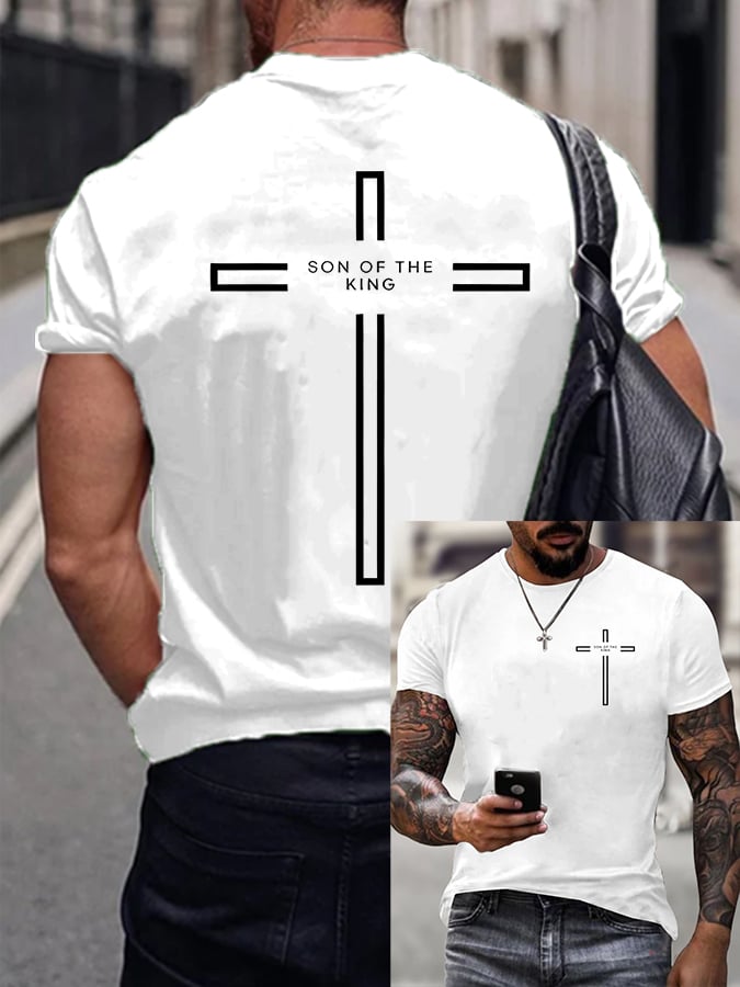 🔥Buy 3 Get 15% Off🔥Men's Son of The King Printed Casual T-Shirt