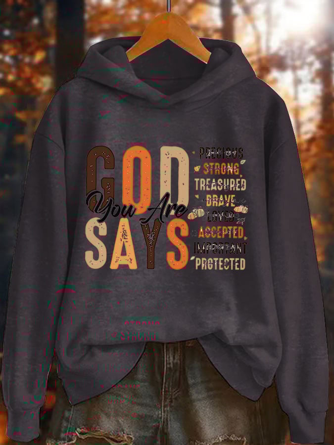 Women's Faith Print Hoodie