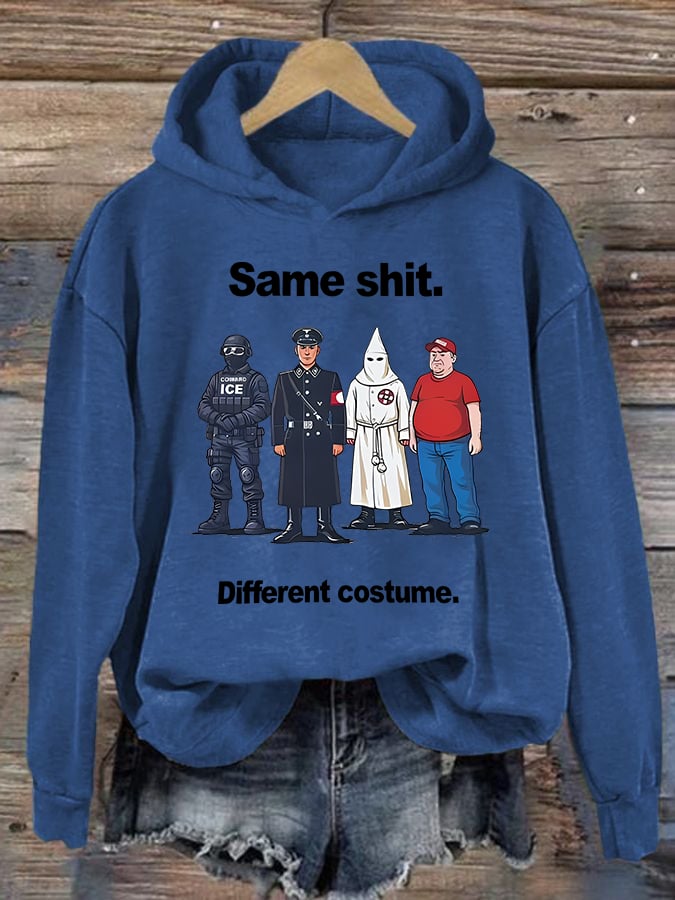 🔥Buy 3 Get 15% Off🔥Women's Same shit Different costume Print Hoodie
