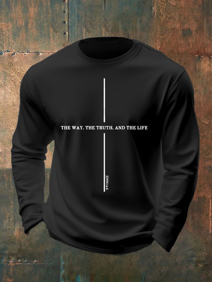🔥Buy 3 Get 15% Off🔥Men's Casual Faith Long-Sleeved T-Shirt