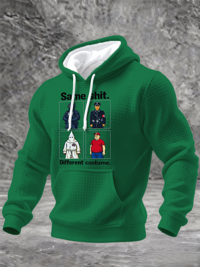 🔥Buy 3 Get 15% Off🔥Men's Same shit Different costume Print Hoodie