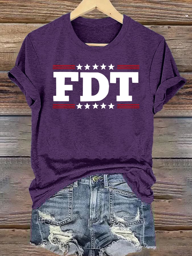 🔥Buy 3 Get 15% Off🔥Women's FDT Print T-Shirt