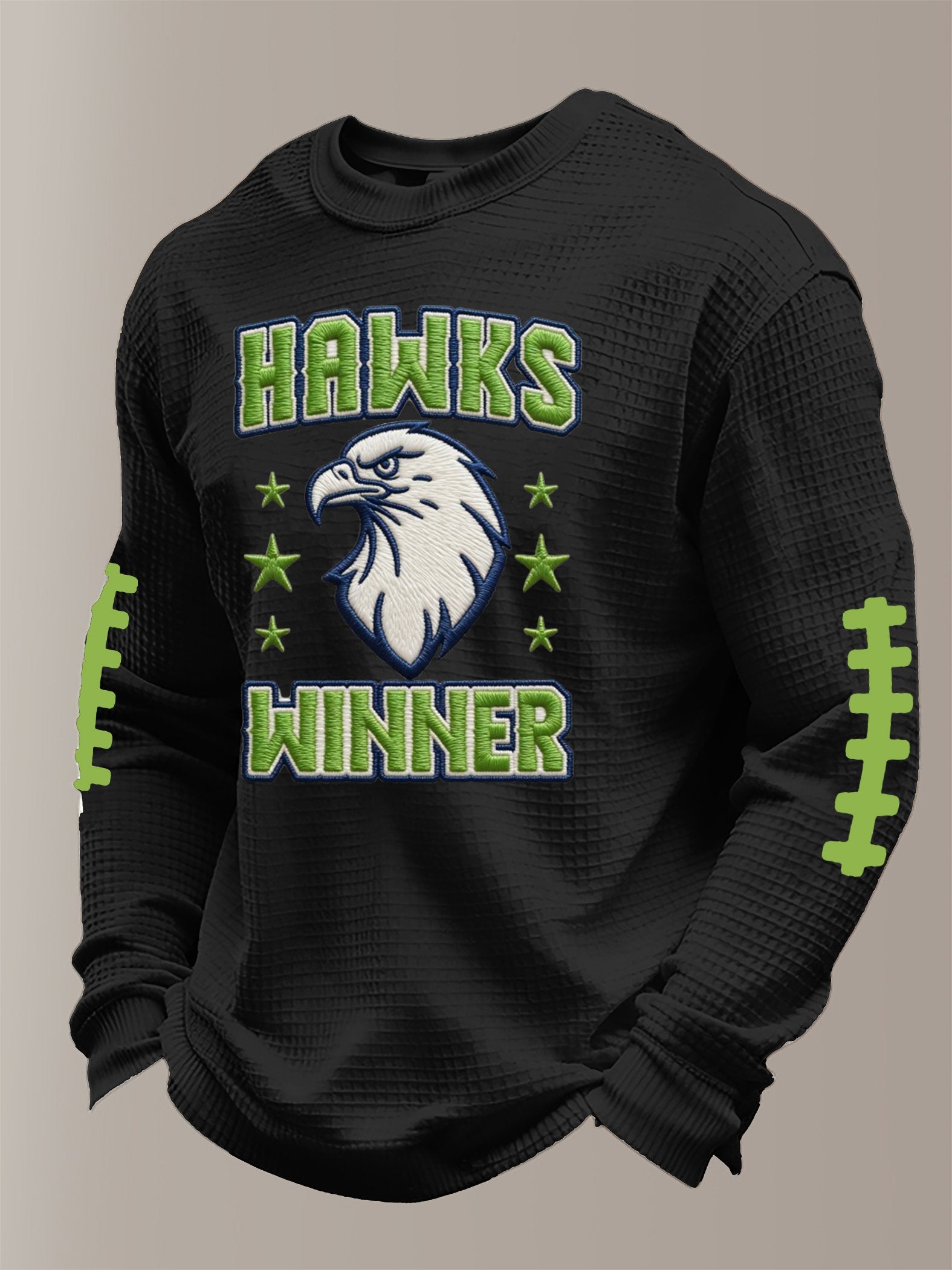 Men's Football Print Waffle T-Shirt