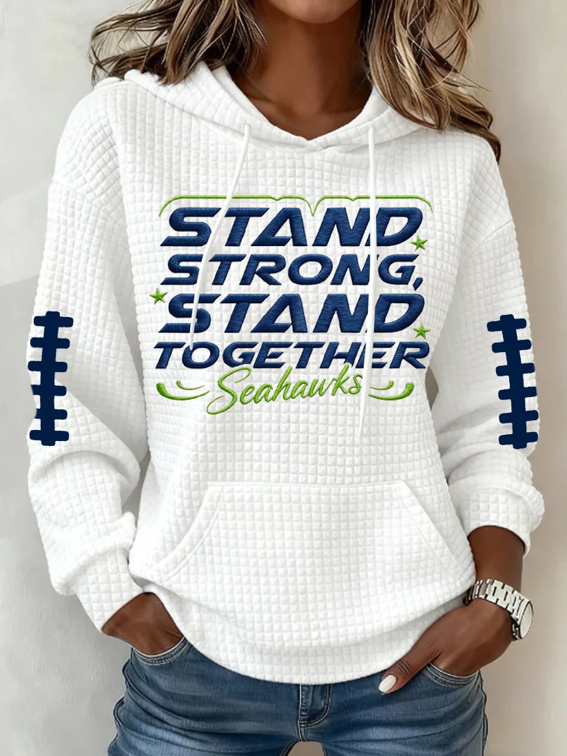 Women's Football Print Hoodie Sweatshirt