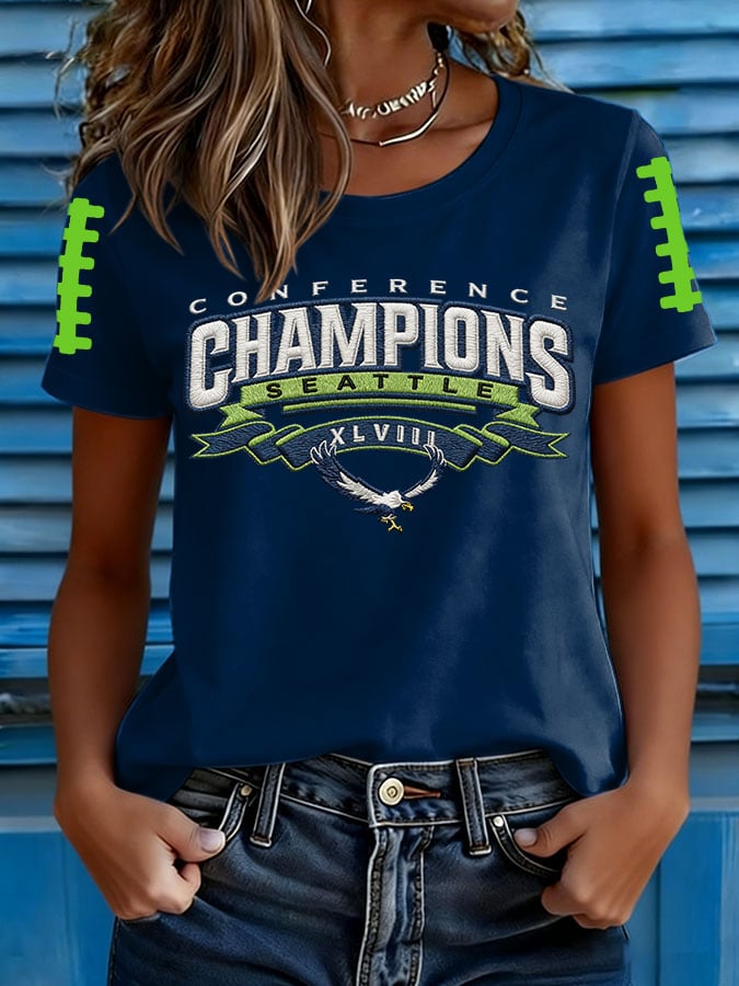 Women's Football Print T-shirt