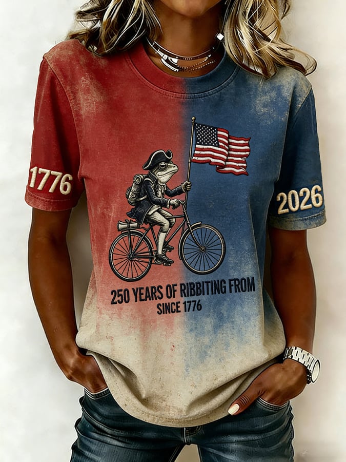 🔥Buy 3 Get 15% Off🔥Women's 250th Anniversary American Art Print Casual T-Shirt