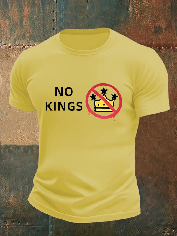 🔥Buy 3 Get 15% Off🔥Men's NO KINGS Print T-Shirt