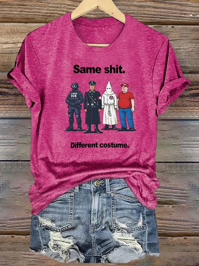 Women's Different costume Print T-Shirt
