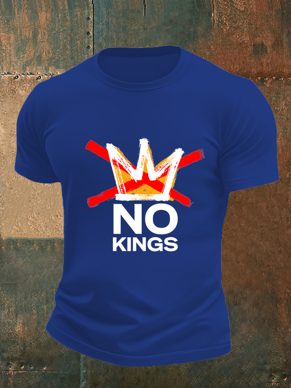 🔥Buy 3 Get 15% Off🔥Men's no kings in America print T-Shirt