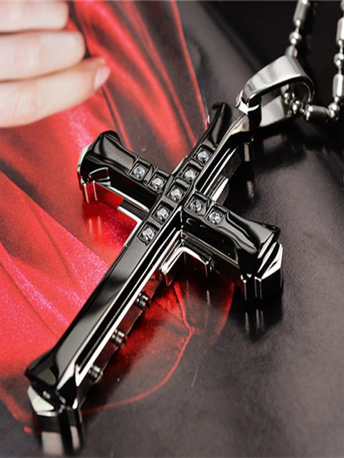Men's Street Trend Cross Necklace