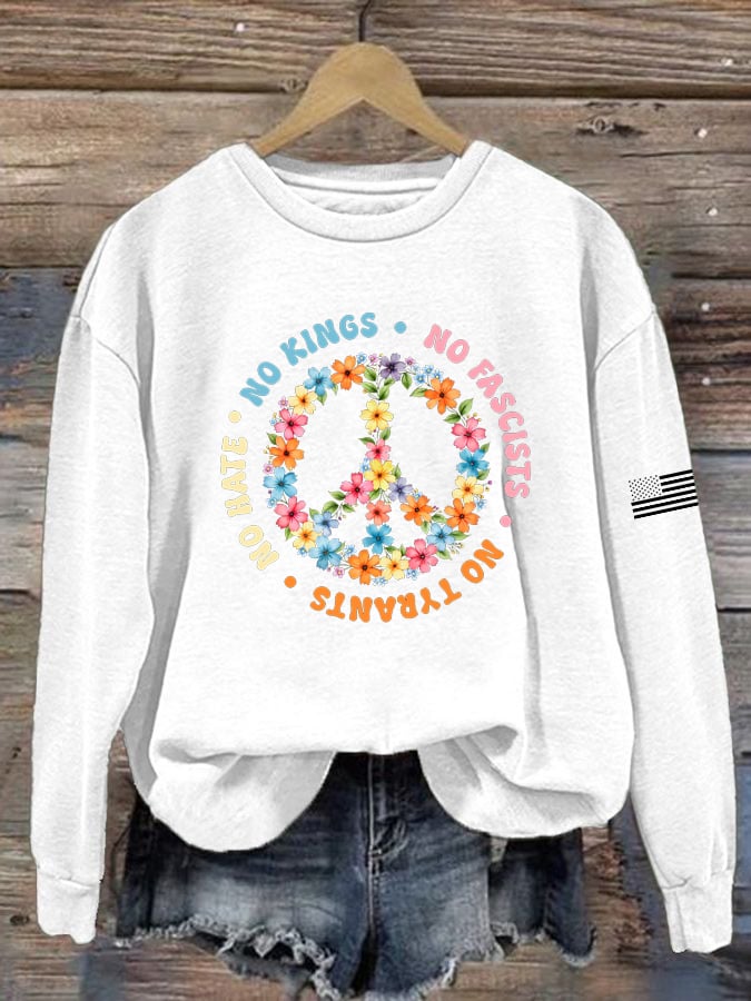 🔥Buy 3 Get 15% Off🔥Women's FDT Printed Long-Sleeve Sweatshirt