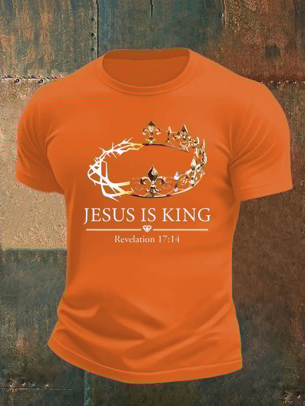 Men's Jesus Is King Christian T-Shirt