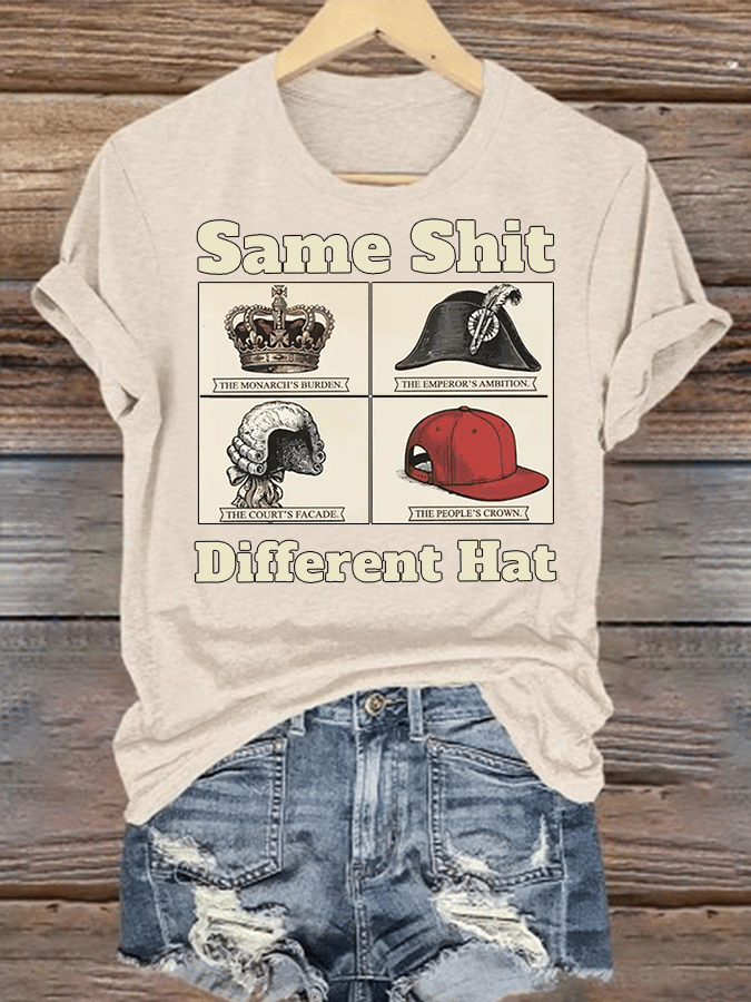 Women's Same Shit Different Hat FDT Print T-Shirt