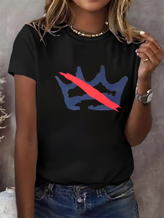 🔥Buy 3 Get 15% Off🔥Women's America has no kings Printed Casual T-Shirt