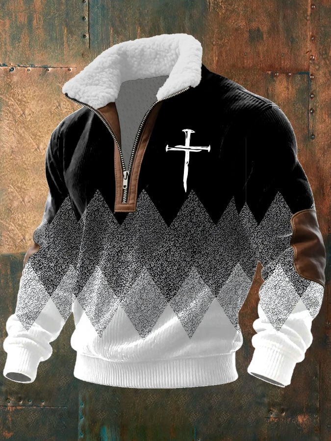 Men's Faith Textured Sweatshirt