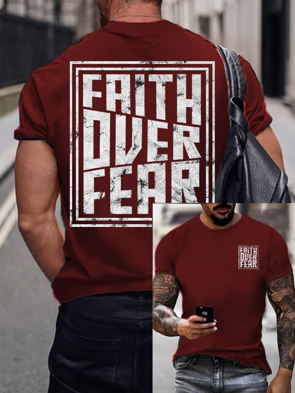 Men's Faith Overcomes Fear T-shirt