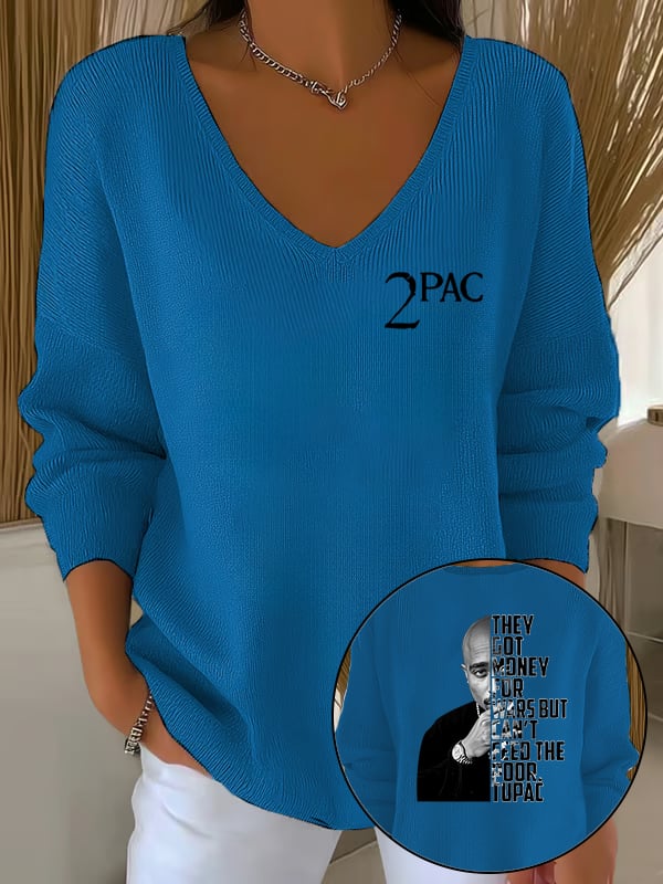 🔥Buy 3 Get 15% Off🔥Women's 2Pac Rapper Print Tops