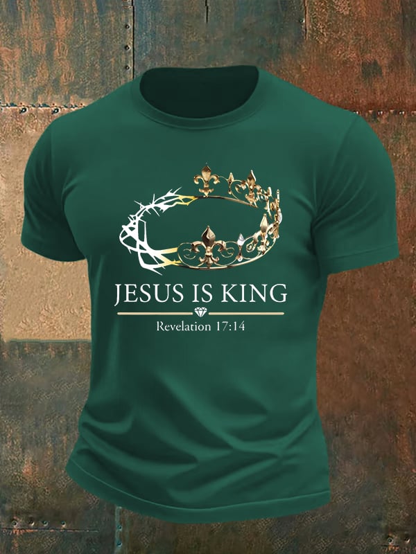 Men's Jesus Is King Christian T-Shirt