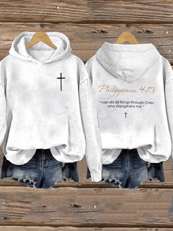 Women's Philippians 4:13- Golden Rule Collection Hoodie