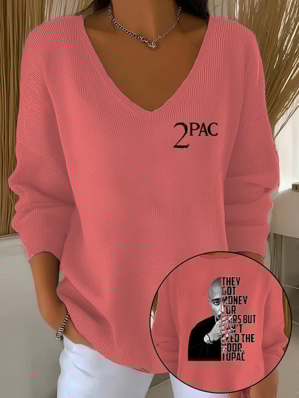 🔥Buy 3 Get 15% Off🔥Women's 2Pac Rapper Print Tops