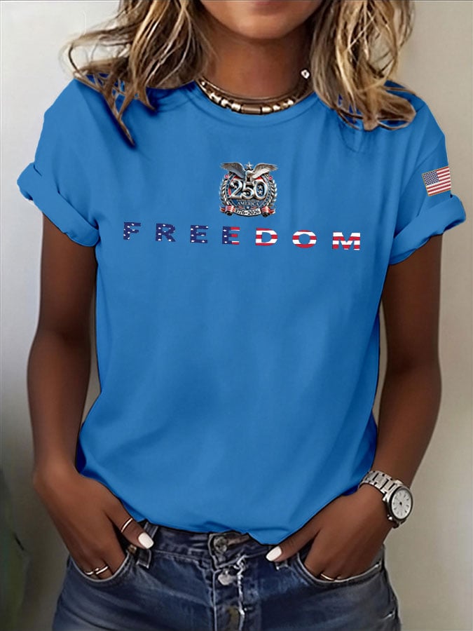 🔥Buy 3 Get 15% Off🔥Women's 250 Years Print T-Shirt