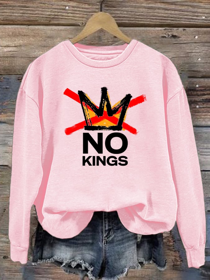 🔥Buy 3 Get 15% Off🔥Women's America has No Kings Printed Casual Sweatshirt