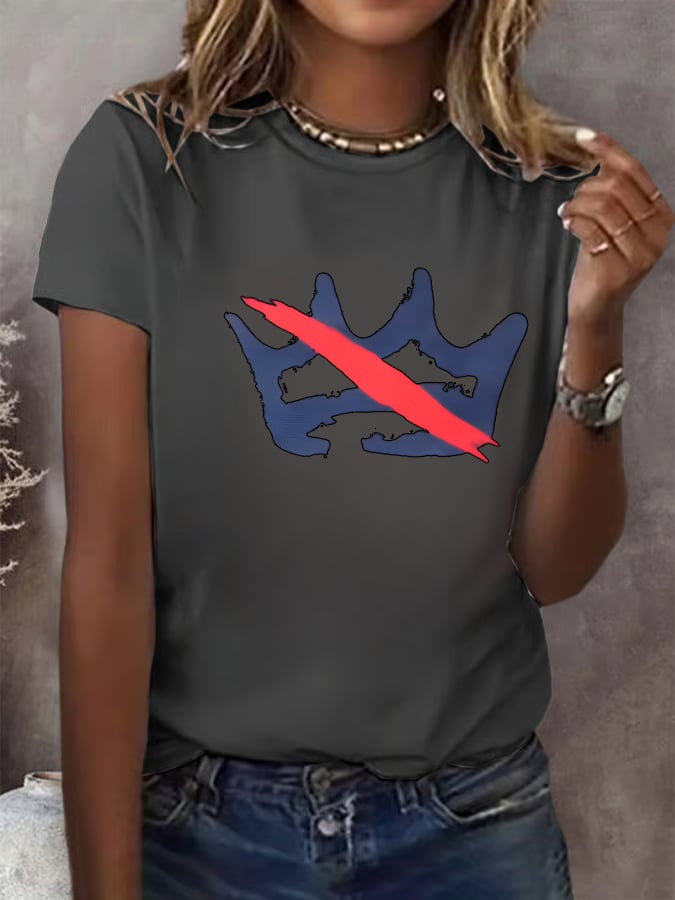 🔥Buy 3 Get 15% Off🔥Women's America has no kings Printed Casual T-Shirt