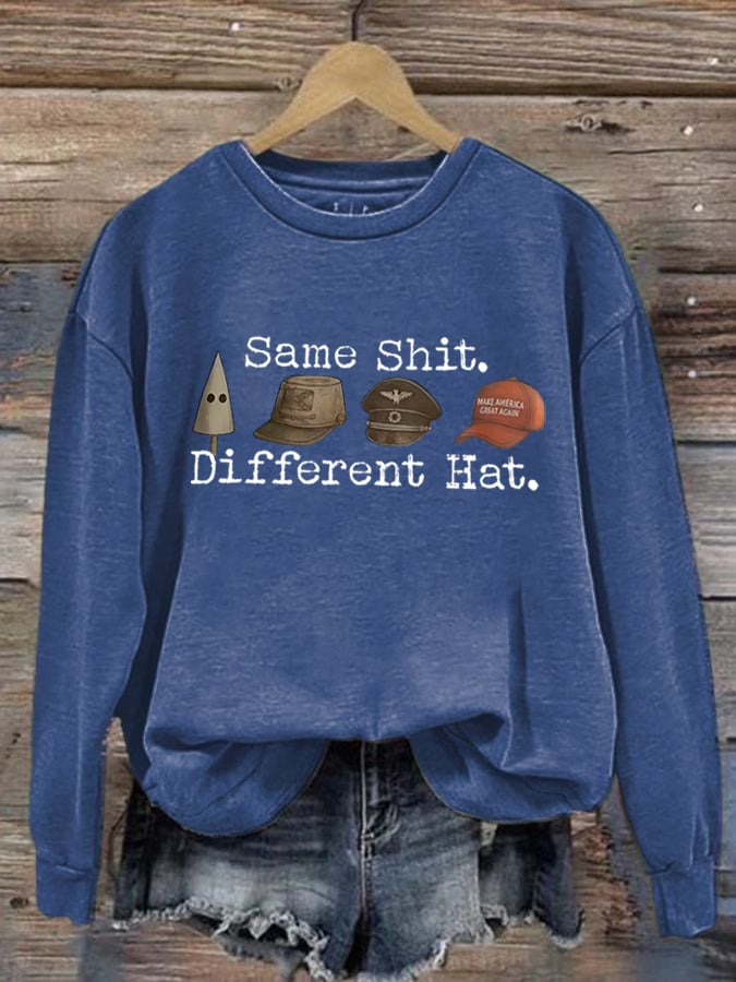 🔥Buy 3 Get 15% Off🔥Women's FDT Printed Long-Sleeve Sweatshirt