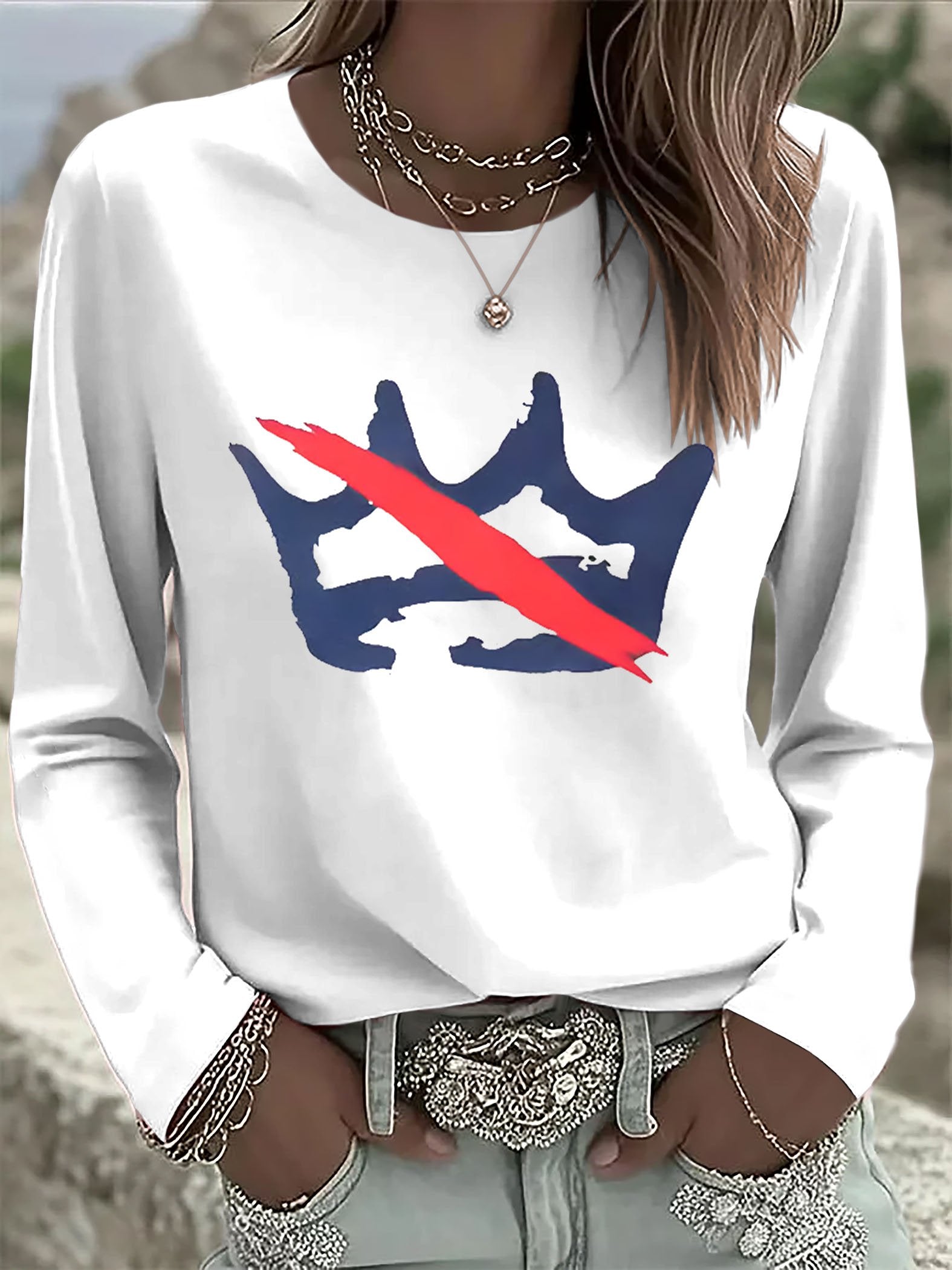 🔥Buy 3 Get 15% Off🔥Women's Retro No King Print T-shirt