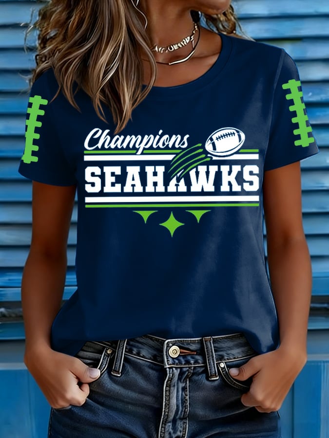 Women's Football Print T-shirt