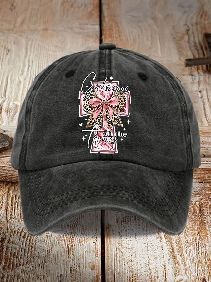 Unisex God Is Good All The Time Print Baseball Cap