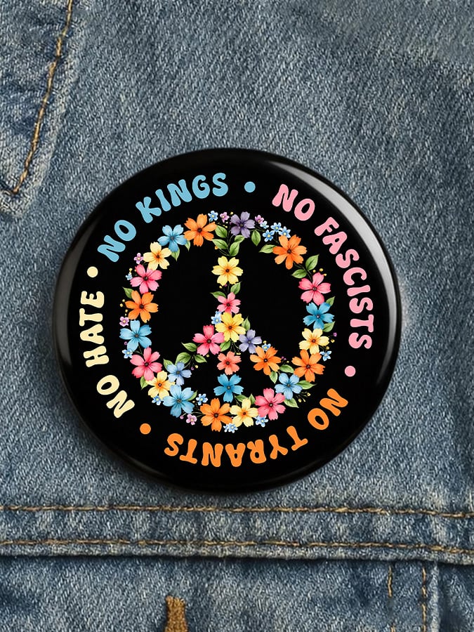 Unisex Rejecting Kings Since 1776 Button