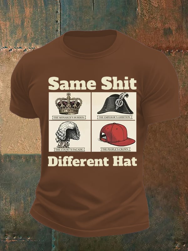Men's Same Shit Different Hat FDT Print T-Shirt