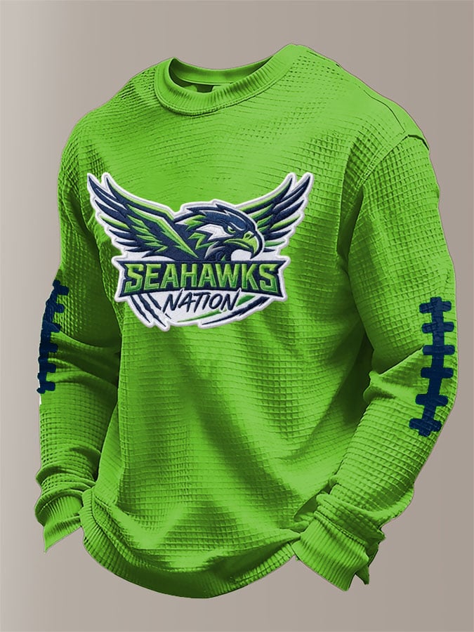 Men's Football Print Waffle T-Shirt