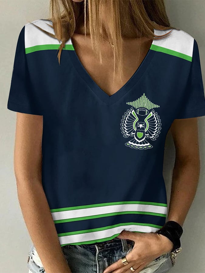 Women's Football Print Shirt