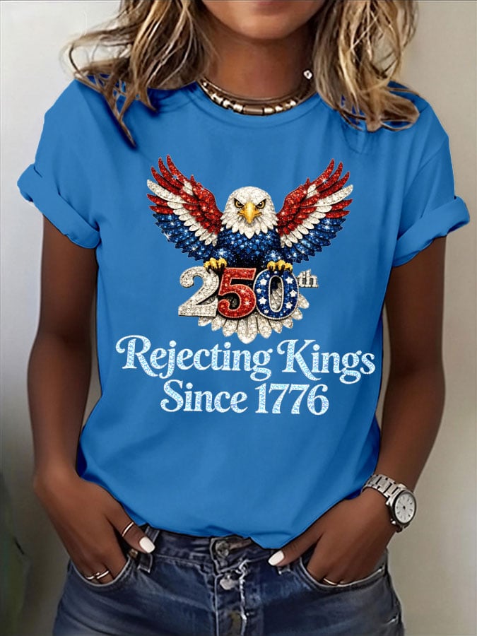 🔥Buy 3 Get 15% Off🔥Women's No Kings Print T-Shirt