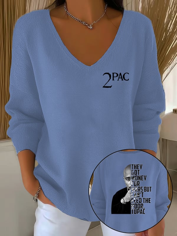 🔥Buy 3 Get 15% Off🔥Women's 2Pac Rapper Print Tops