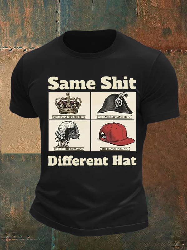 Men's Same Shit Different Hat FDT Print T-Shirt