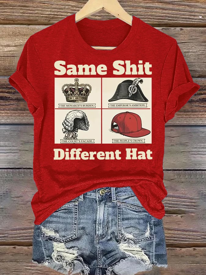 Women's Same Shit Different Hat FDT Print T-Shirt
