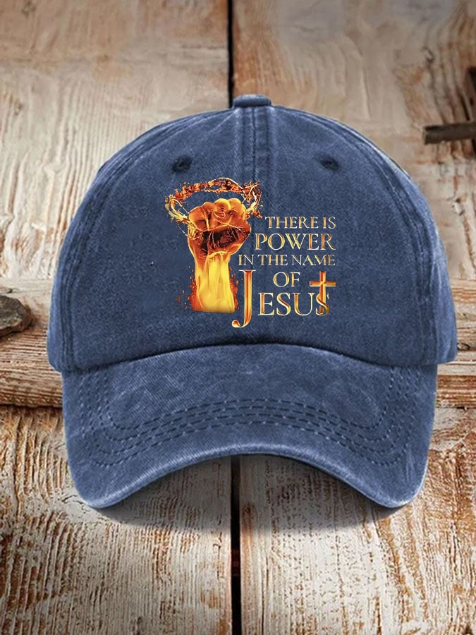 Unisex There's Power In The Name Of Jesus Baseball Cap