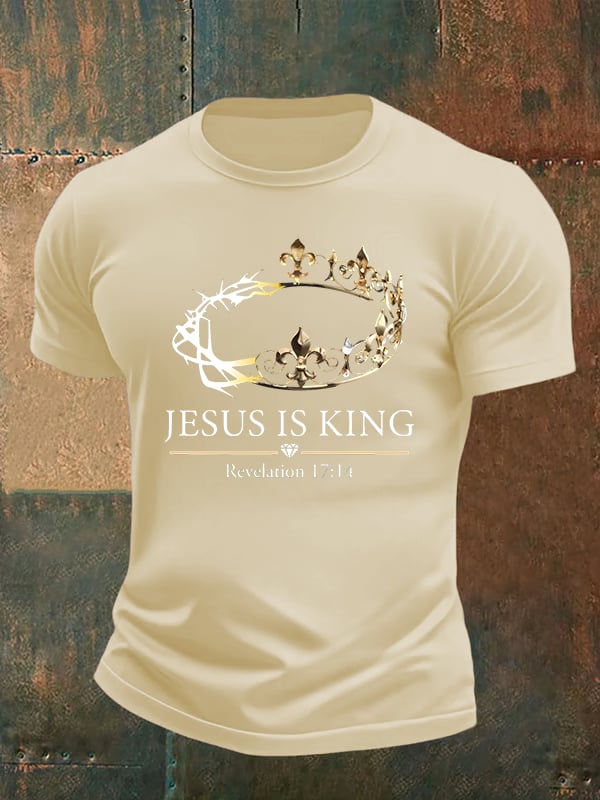 Men's Jesus Is King Christian T-Shirt
