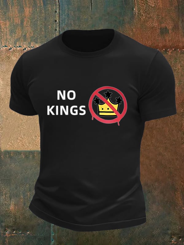 🔥Buy 3 Get 15% Off🔥Men's NO KINGS Print T-Shirt