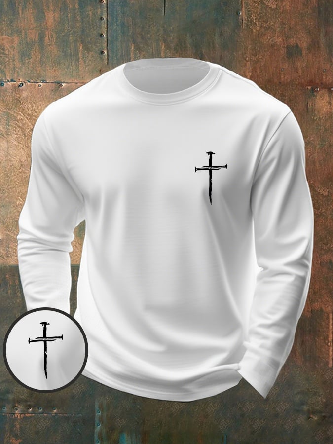 🔥Buy 3 Get 15% Off🔥Men's Casual Faith Long-Sleeved T-Shirt