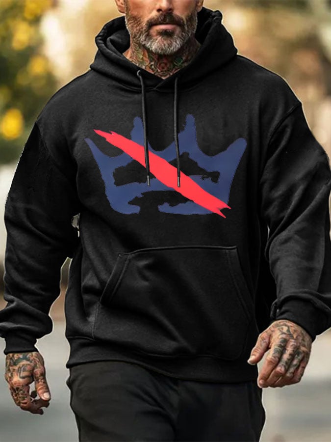 🔥Buy 3 Get 15% Off🔥Men's Retro No King Print Hoodie