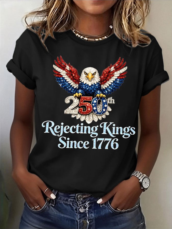 🔥Buy 3 Get 15% Off🔥Women's No Kings Print T-Shirt