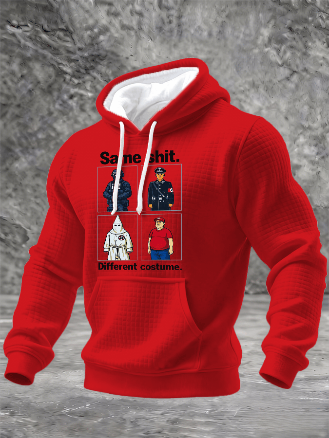 🔥Buy 3 Get 15% Off🔥Men's Same shit Different costume Print Hoodie